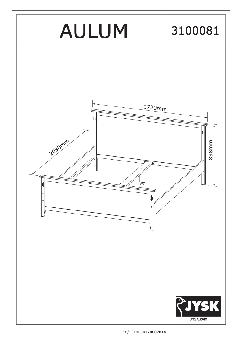 Page n°1 - Manuel utilisateur JYSK Aulum (160x200)
