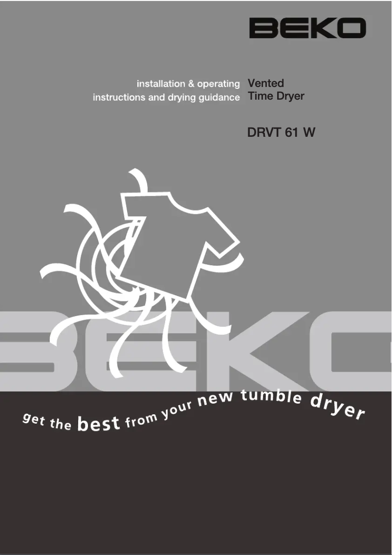 Page 1 de la notice Manuel utilisateur Beko DRVT 61