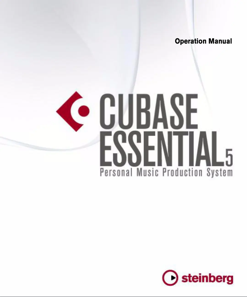 Page 1 de la notice Manuel utilisateur Steinberg Cubase Essential 5
