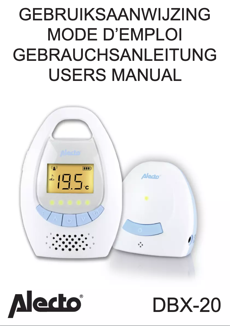 Image de la première page du manuel de l'appareil DBX-20