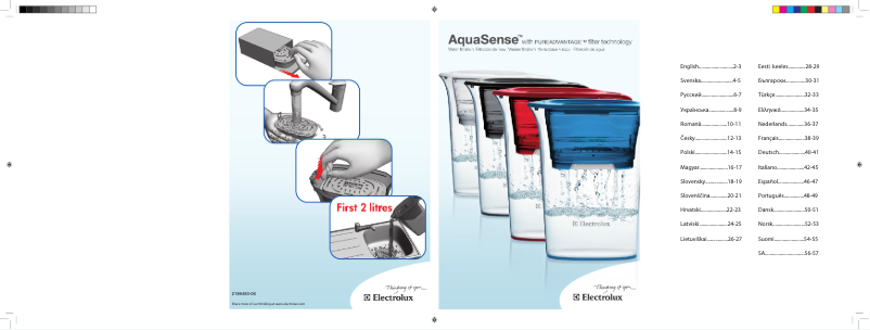 Page n°1 - Manuel utilisateur Electrolux EWFLJL4
