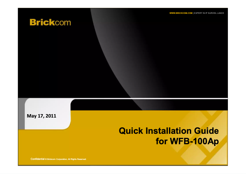 Image de la première page du manuel de l'appareil WFB-100Ae