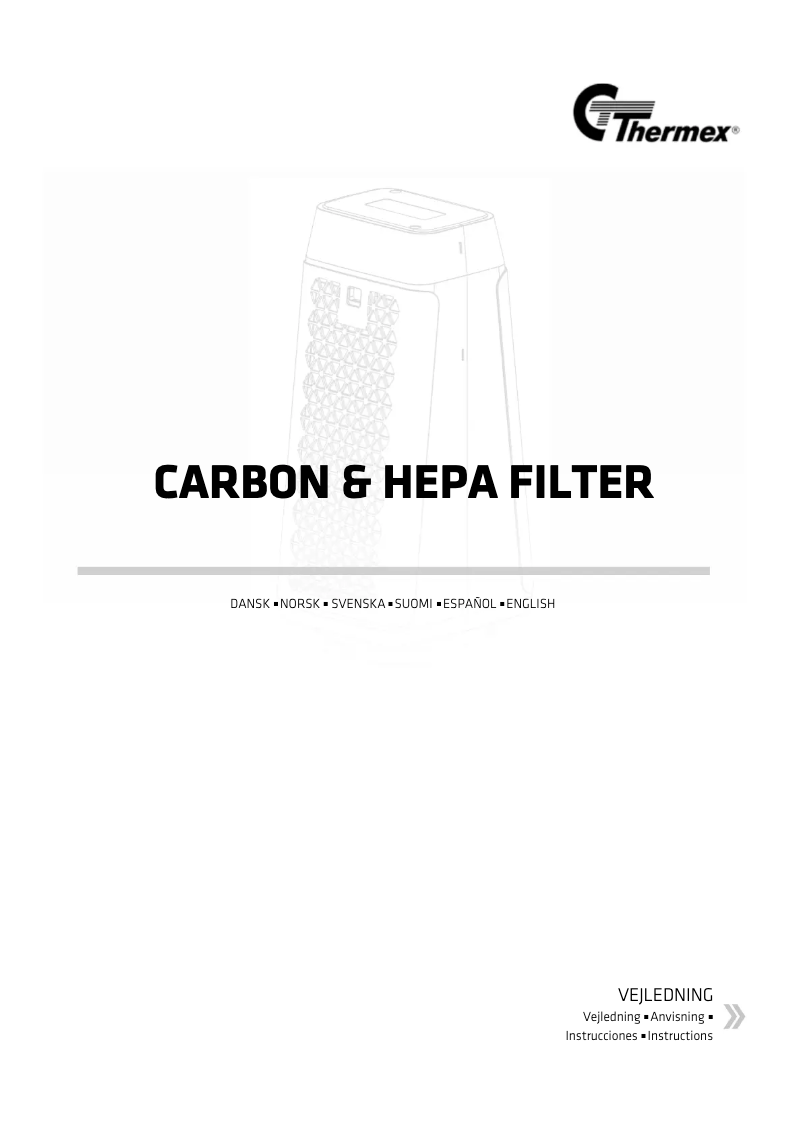 Image de la première page du manuel de l'appareil Carbon & Hepa Filter