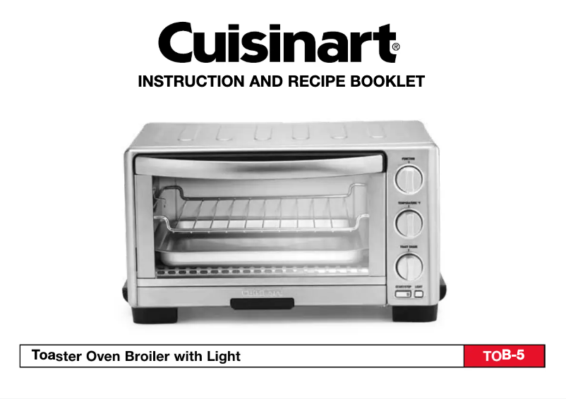 Page n°1 - Manuel utilisateur Cuisinart TOB-5