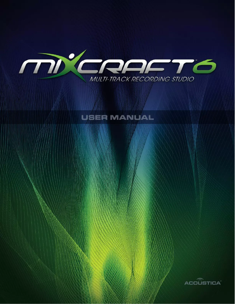 Página 1 del manual Manual de usuario Acoustica Mixcraft Pro Studio 6
