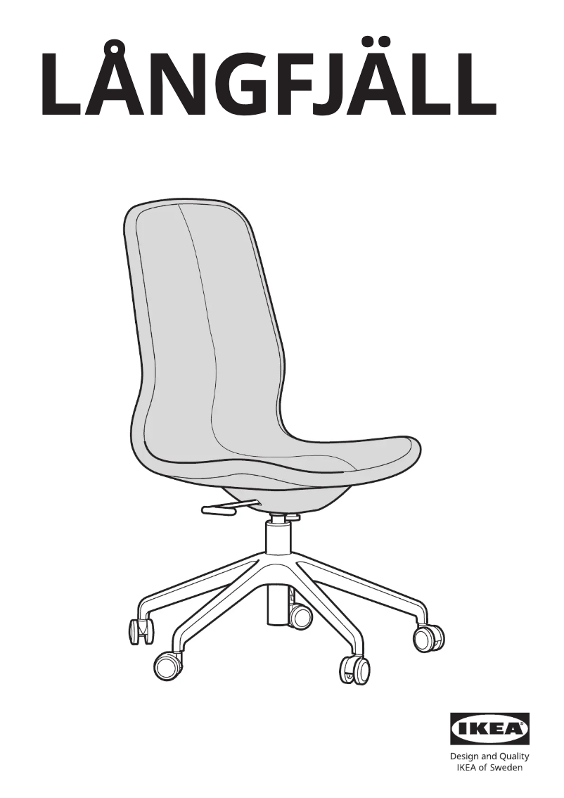 Page 1 de la notice Manuel utilisateur Ikea LÅNGFJÄLL 503.204.95