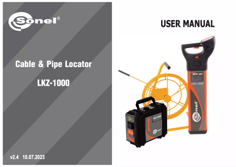 Page n°1 - Manuel utilisateur Sonel LKZ-1000