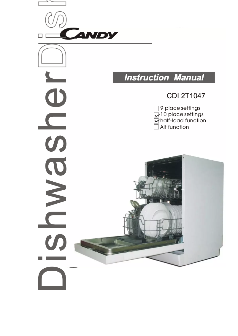 Page n°1 - Manuel utilisateur Candy CDI 2T1047