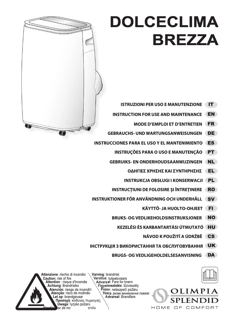 Imagen de la primera página del manual del dispositivo Dolceclima Brezza 14 HP WiFi