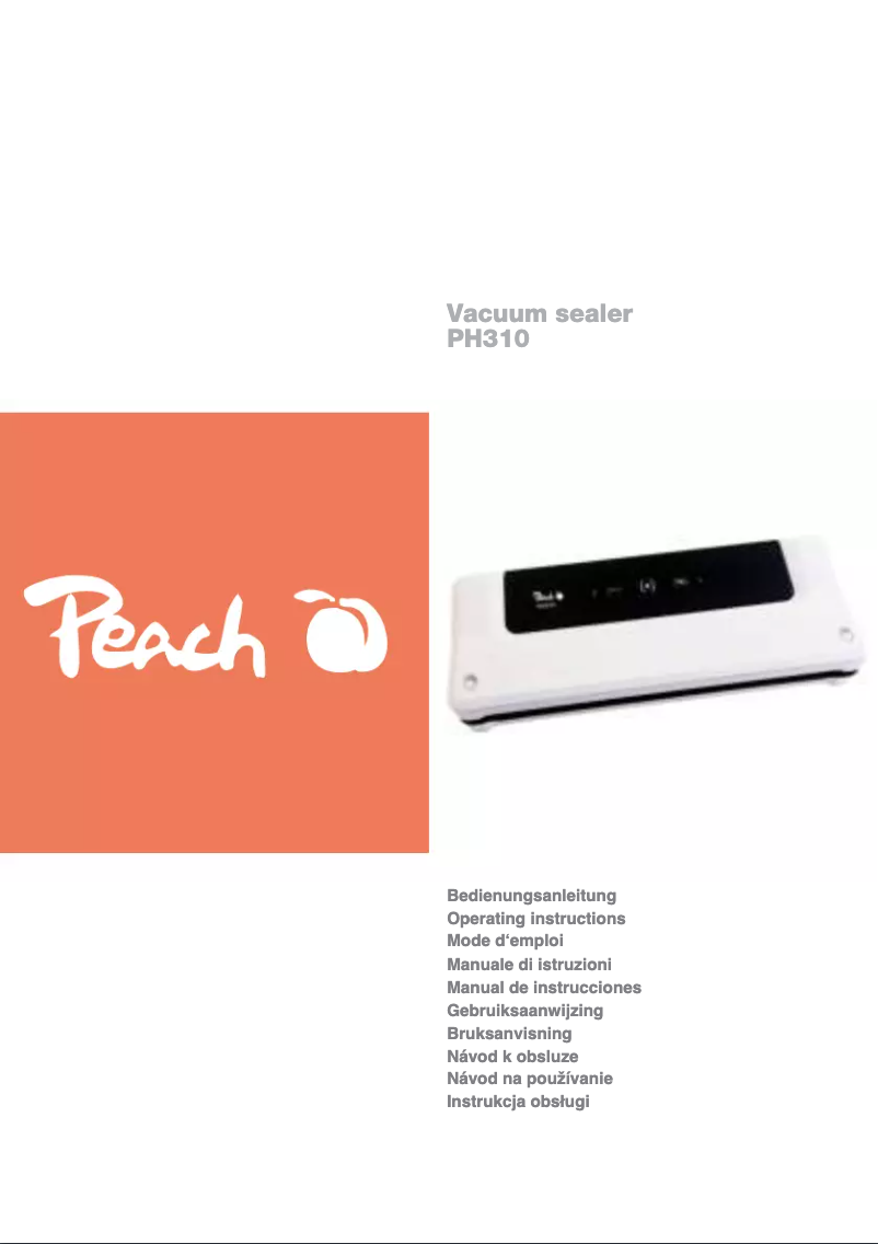Page n°1 - Manuel utilisateur Peach PH310