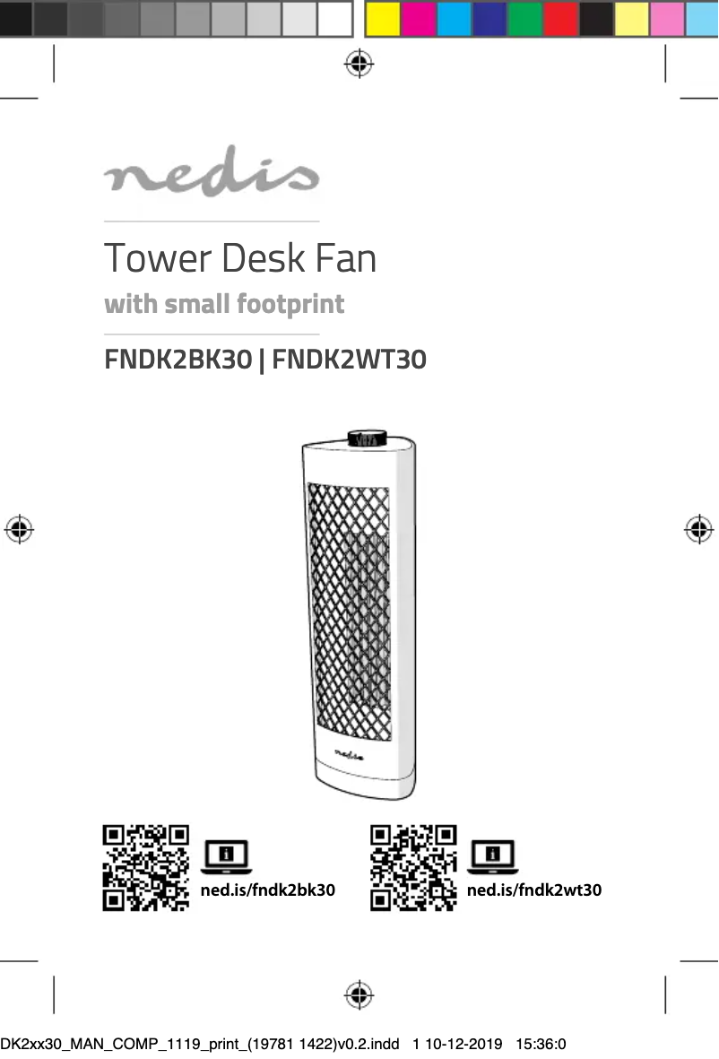 Page n°1 - Manuel utilisateur Nedis FNDK2WT30