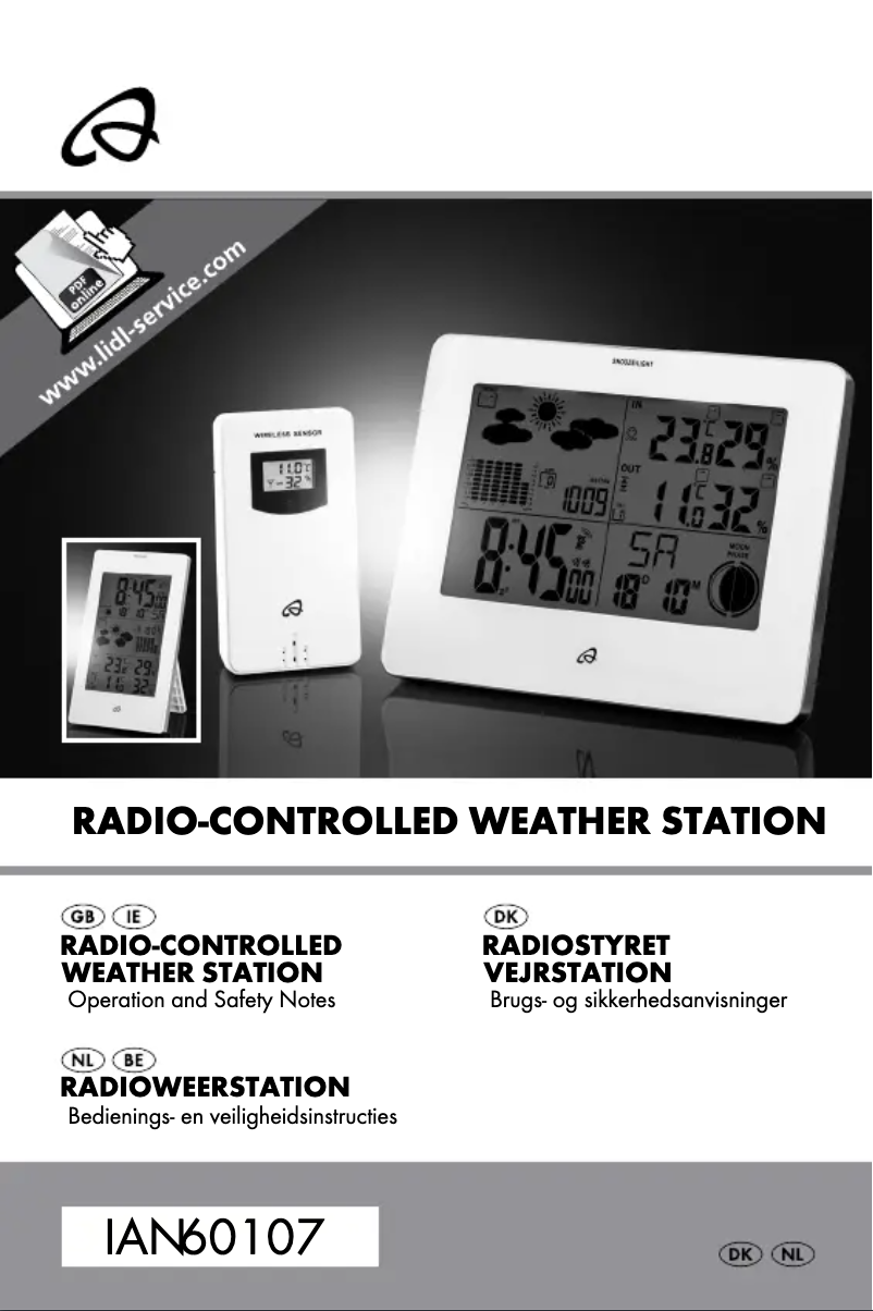 Image de la première page du manuel de l'appareil IAN 60107