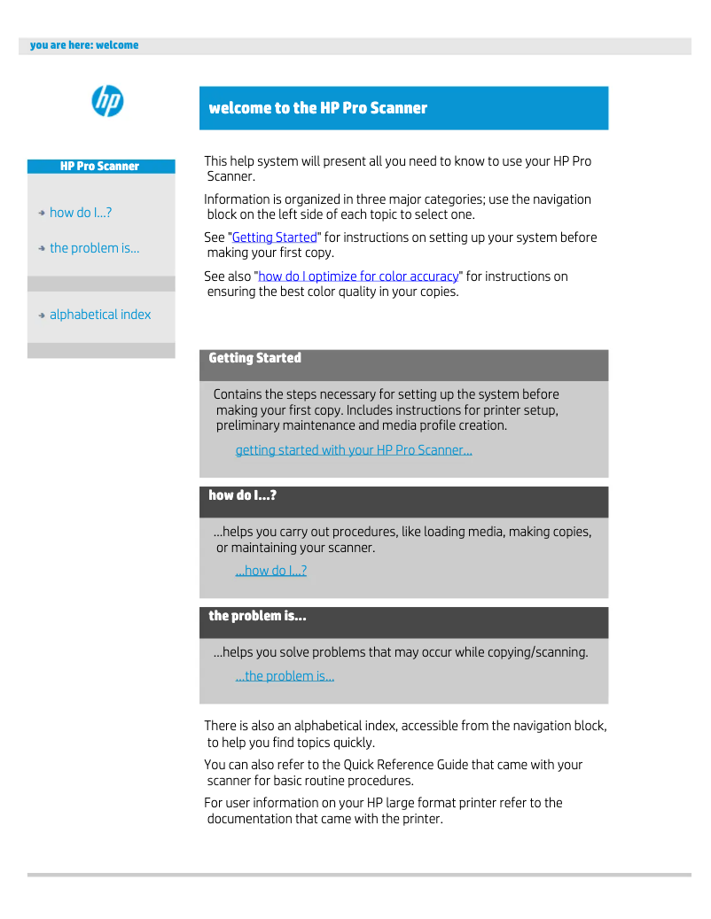 Image de la première page du manuel de l'appareil DesignJet HD