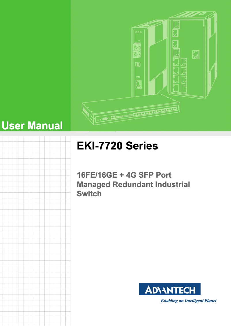 Page n°1 - Manuel utilisateur Advantech EKI-7720G-4FI-AE