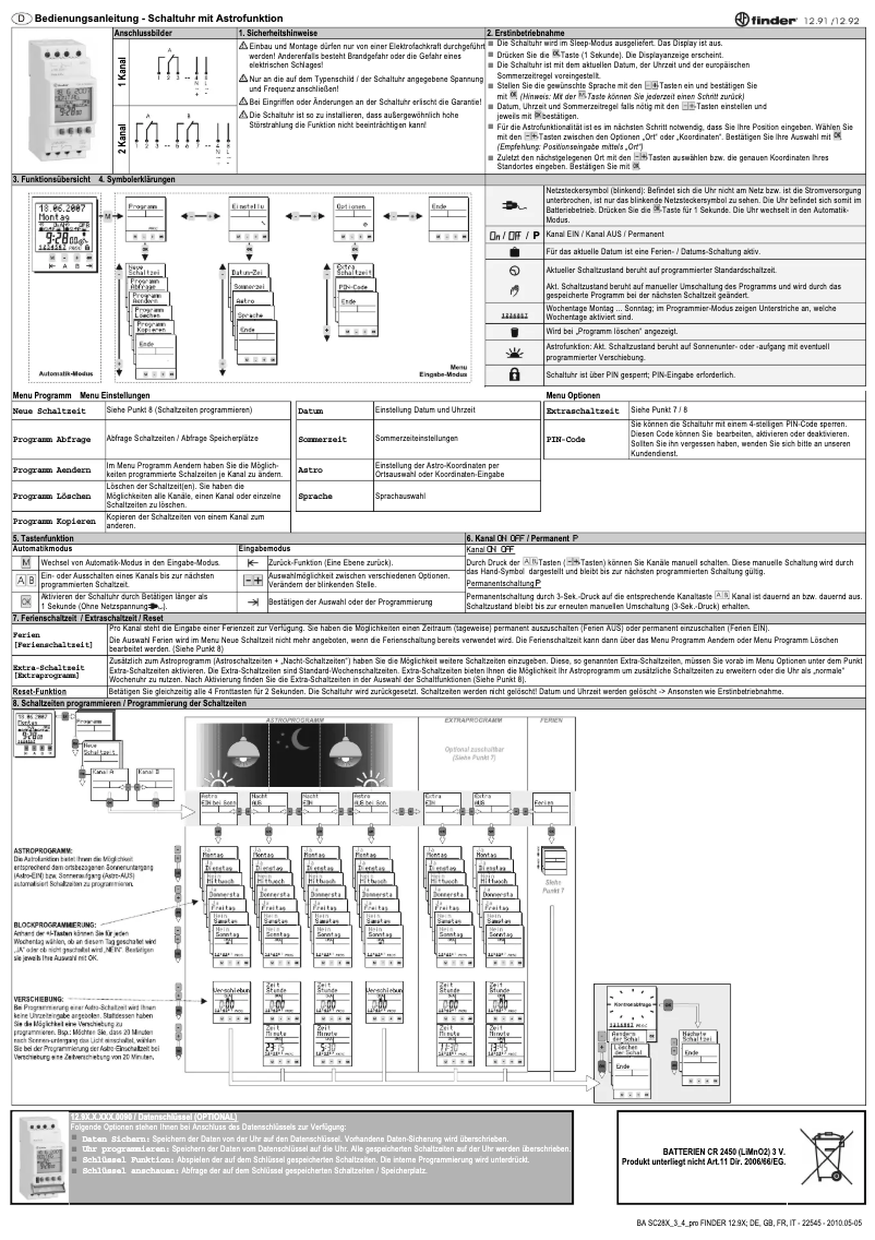 Page n°1 - Manuel utilisateur Finder 12.92