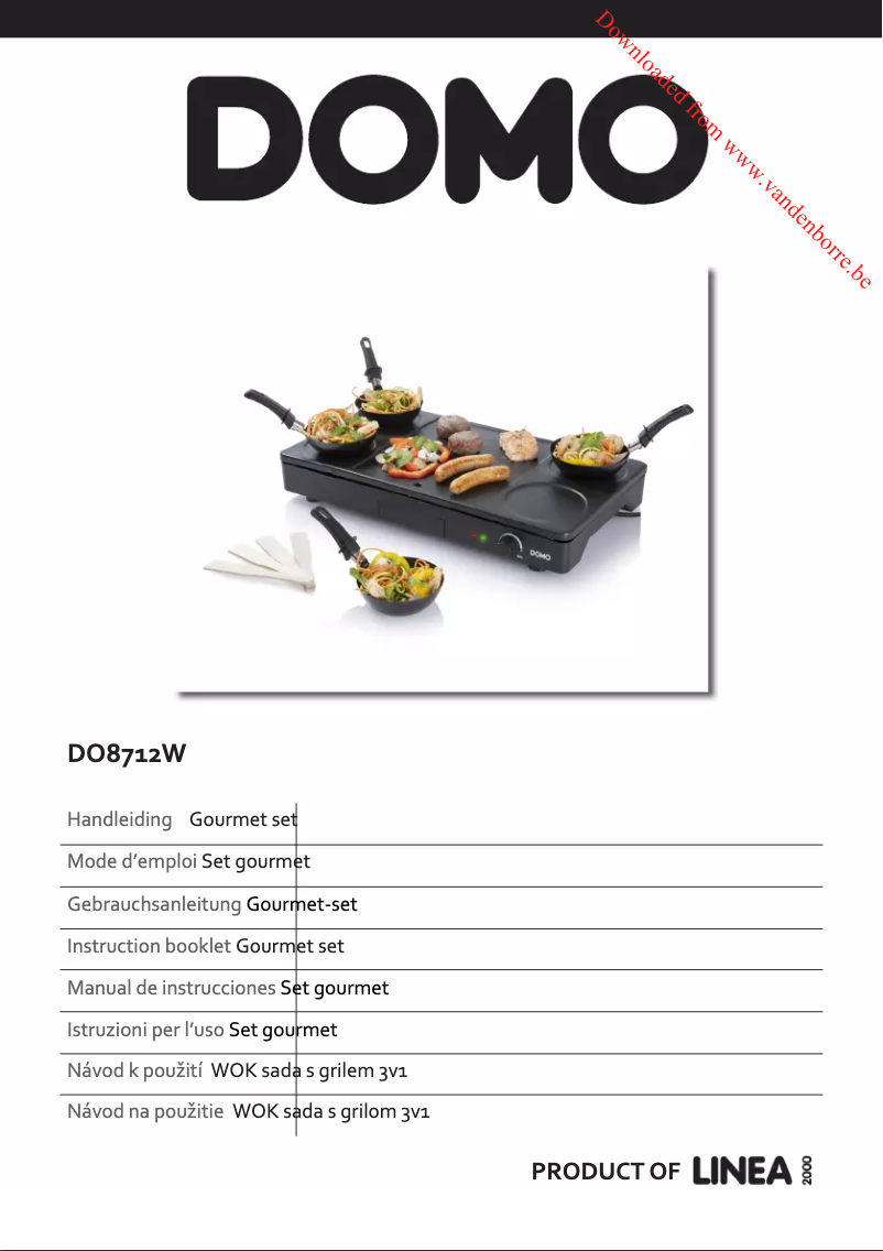 Page 1 de la notice Manuel utilisateur Domo DO8712