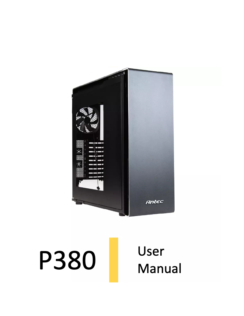 First page image of the manual for Performance P380