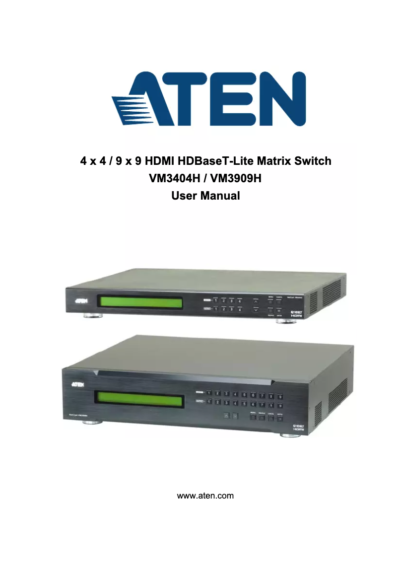 Page 1 de la notice Manuel utilisateur ATen VM3909H