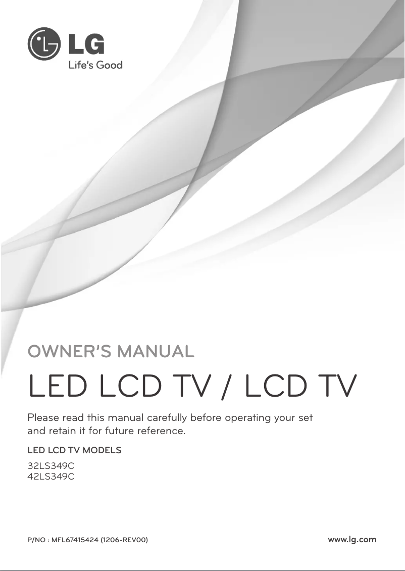 Página 1 del manual Manual de usuario LG 32LS349C