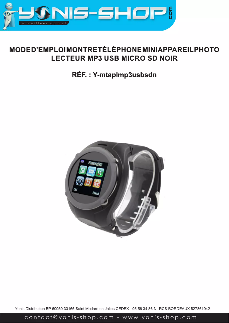 Image de la première page du manuel de l'appareil Y-MTAPLMP3USBSDN