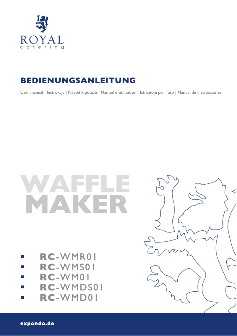 Image de la première page du manuel de l'appareil RC-WMS01