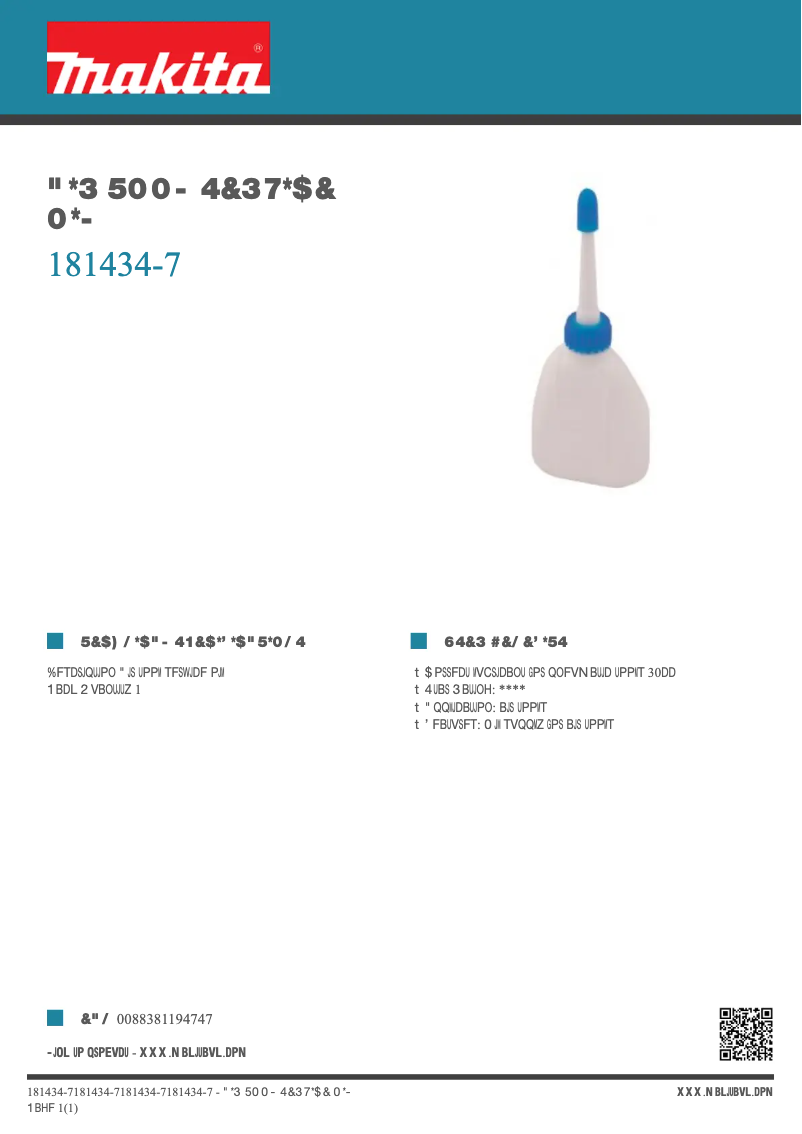 Image de la première page du manuel de l'appareil 181434-7