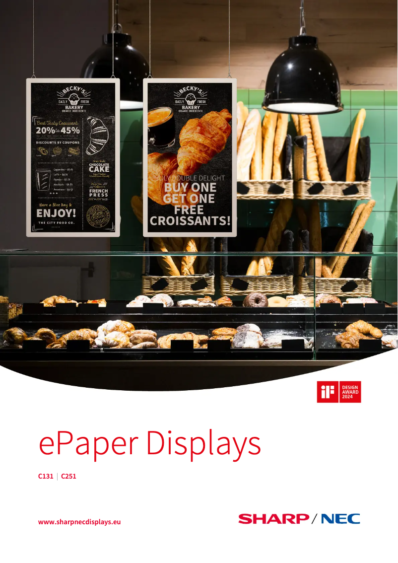 Page 1 de la notice Brochure Sharp EPC251