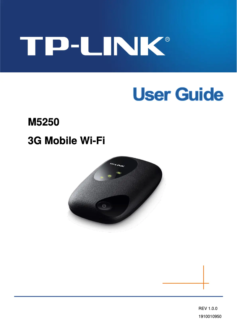 Page n°1 - Manuel utilisateur TP-Link M5250