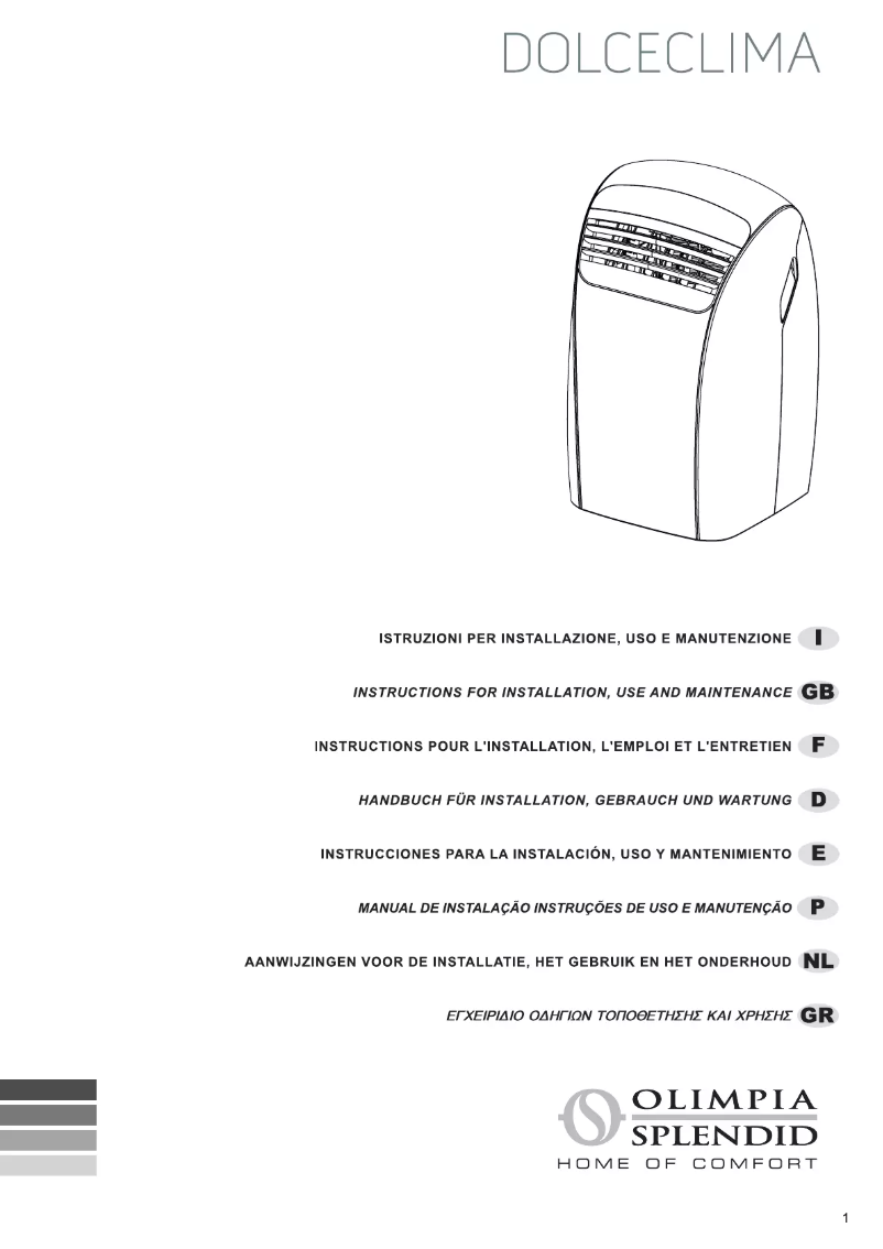 Página 1 del manual Manual de usuario Olimpia Splendid Dolceclima Silent