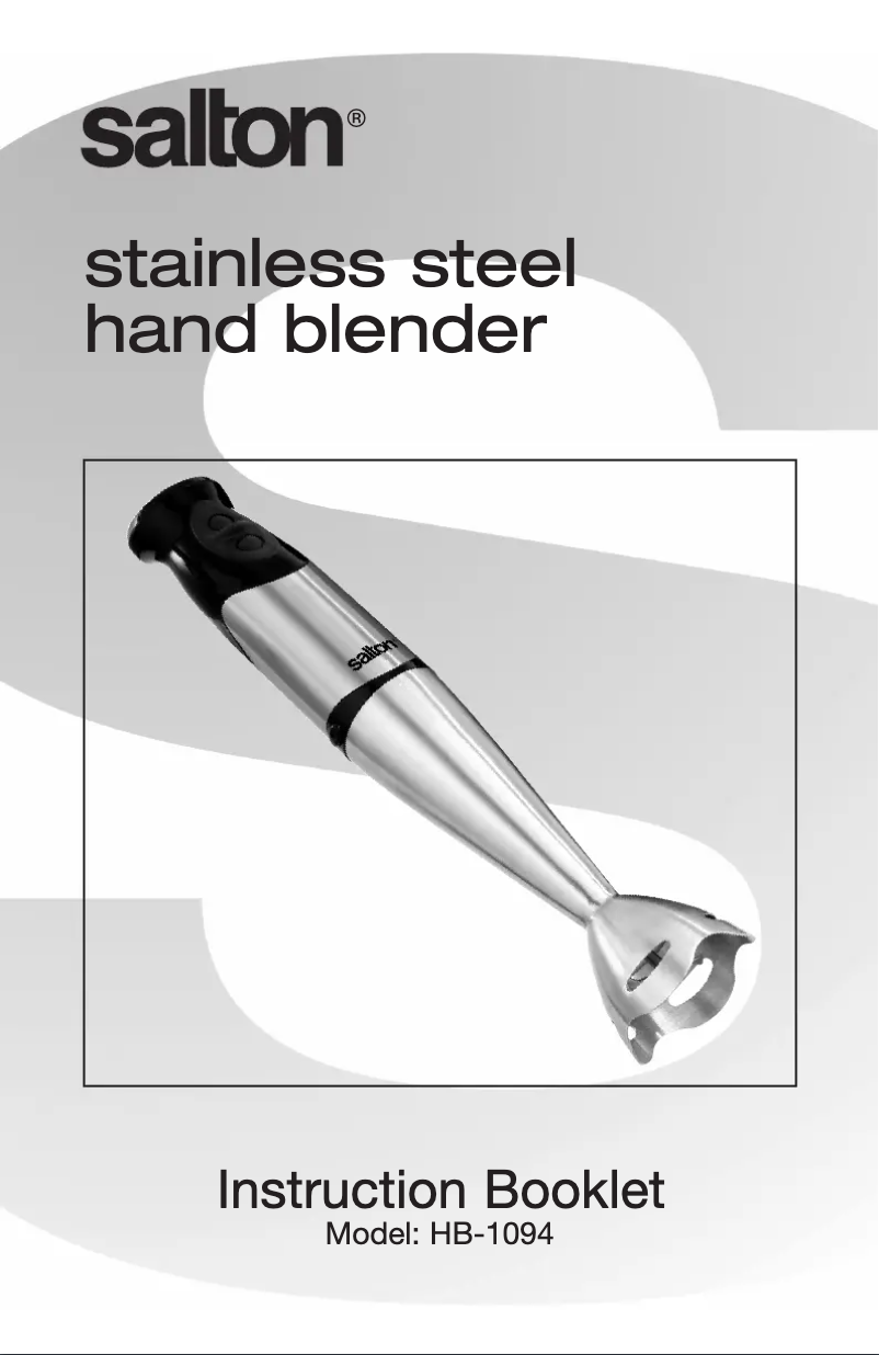 Imagen de la primera página del manual del dispositivo HB-1094