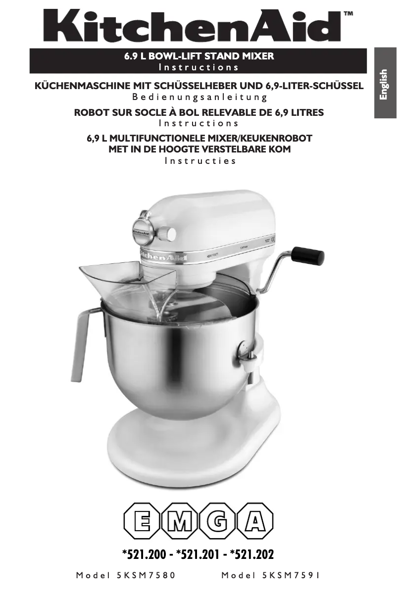 Página 1 del manual Manual de usuario KitchenAid Heavy Duty Mixer