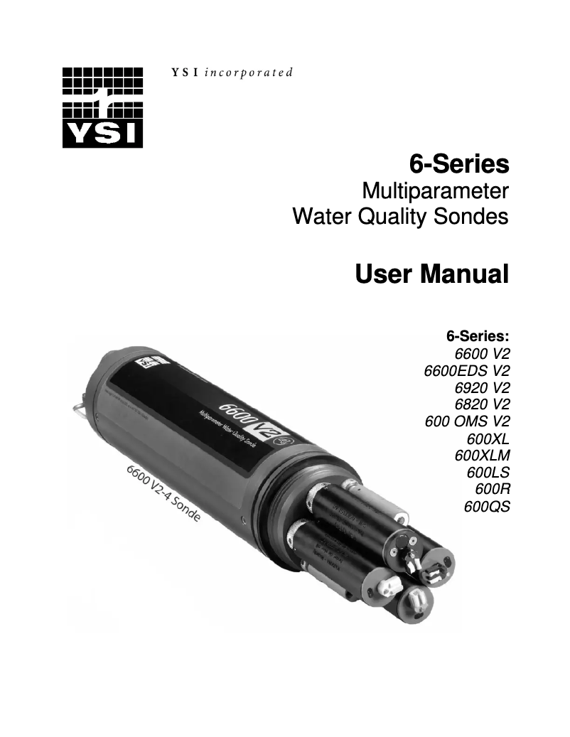 Page n°1 - Manuel utilisateur YSI DB9