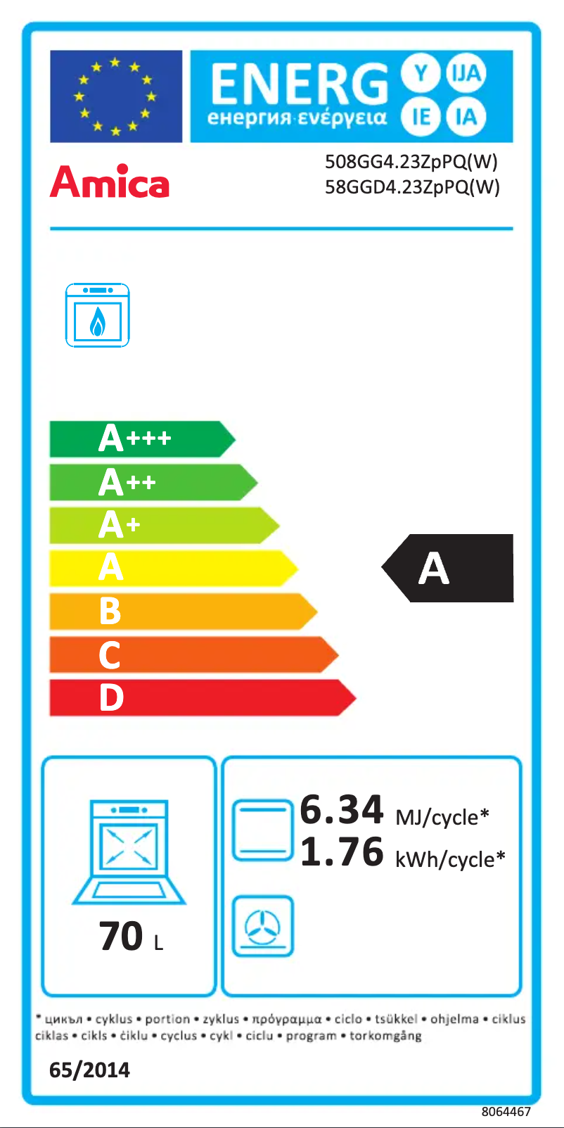 Image de la première page du manuel de l'appareil 58GGD4.23ZPPQ(W)