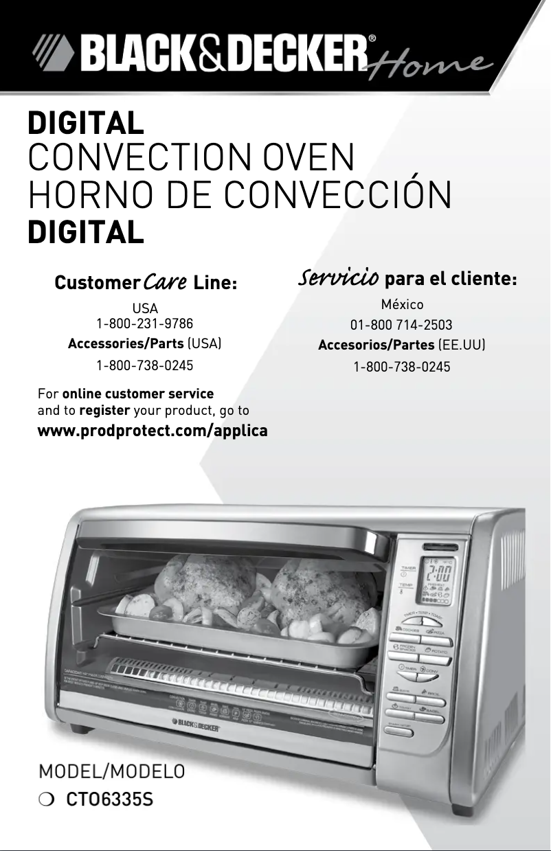 Page 1 de la notice Manuel utilisateur Black & Decker CTO6335S