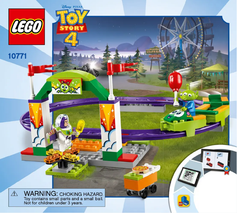 Page 1 de la notice Consignes visuelles Lego Toy Story 4 10771