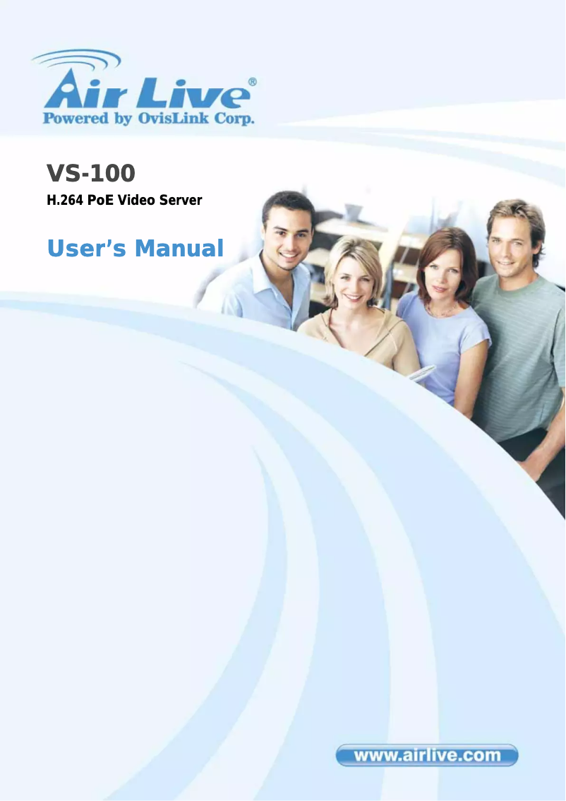 Page 1 de la notice Manuel utilisateur AirLive VS-100