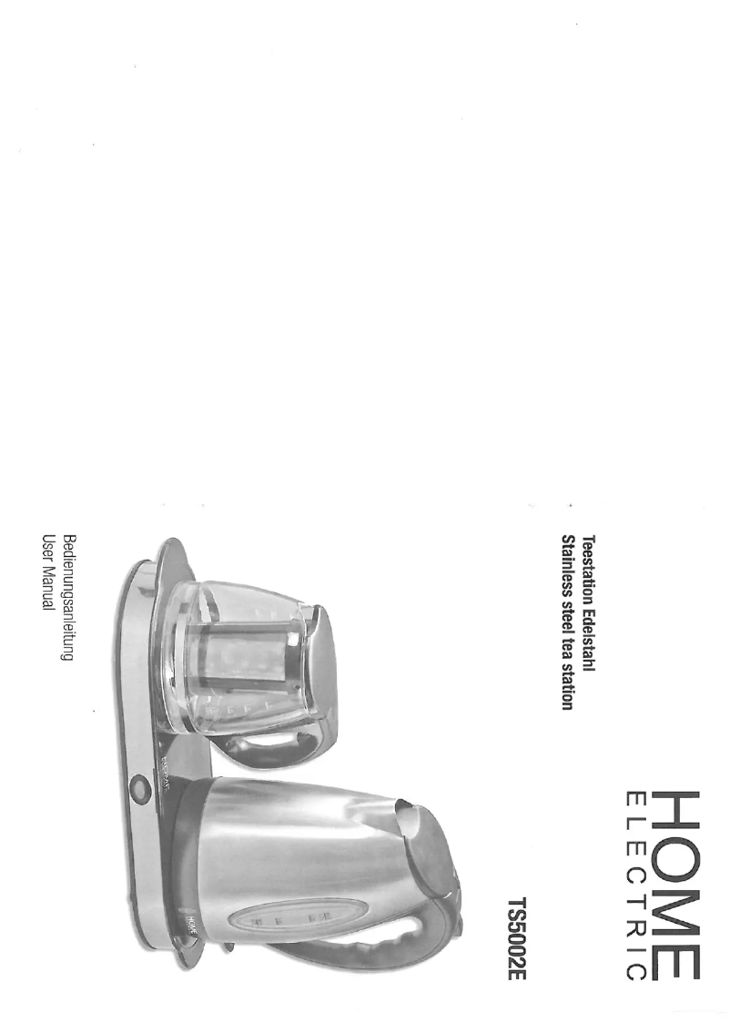 Page n°1 - Manuel utilisateur Home Electric TS5002E