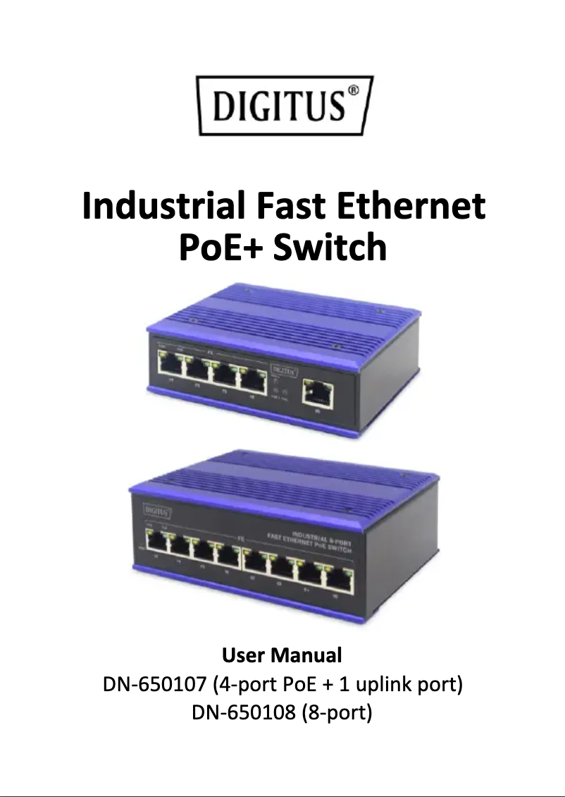 Page n°1 - Manuel utilisateur Digitus DN-650106