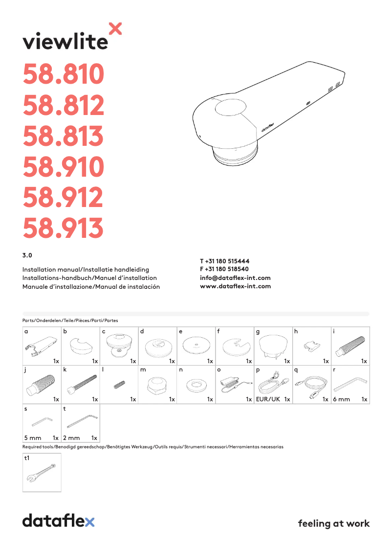 Page n°1 - Manuel utilisateur Dataflex Viewlite 58.910