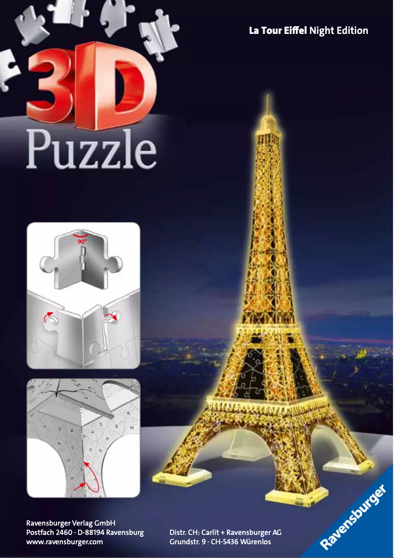 Image de la première page du manuel de l'appareil Eiffel Tower by Night