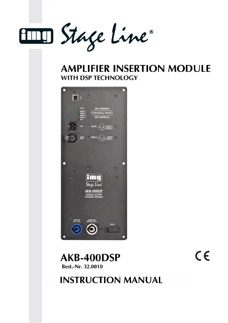 Image de la première page du manuel de l'appareil AKB-400DSP