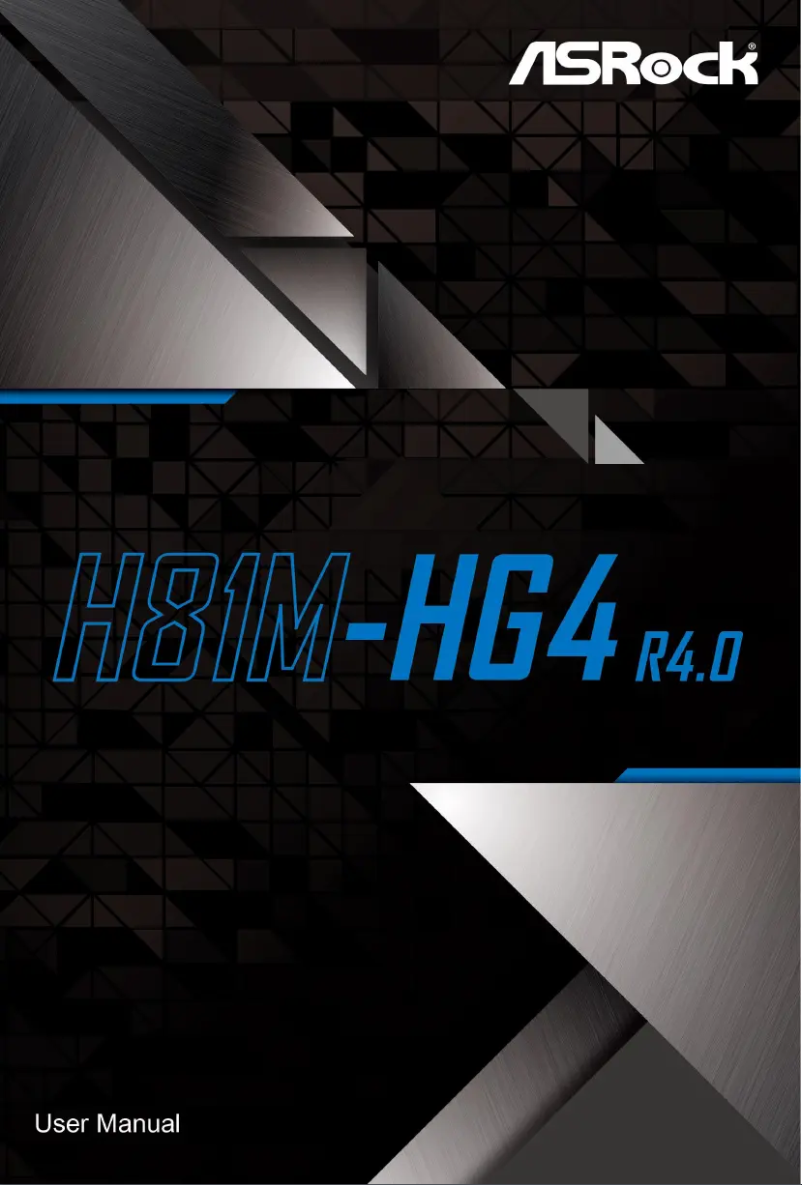 Page n°1 - Manuel utilisateur Asrock H81M-HG4 R4.0