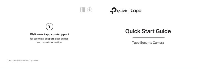 Page n°1 - Manuel utilisateur TP-Link Tapo C500