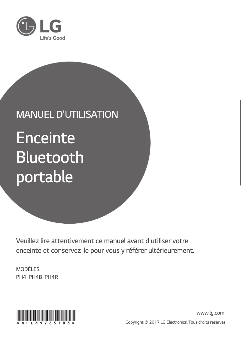 Página 1 del manual Manual de usuario LG PH4