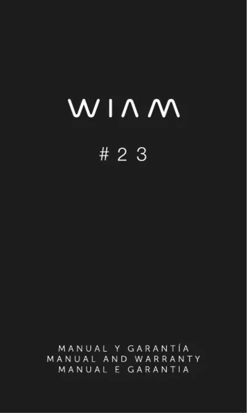 Page n°1 - Manuel utilisateur Wolder WIAM 23