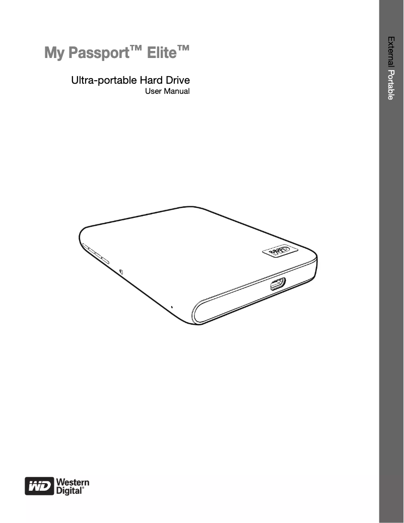 Página 1 del manual Manual de usuario Western Digital My Passport Elite