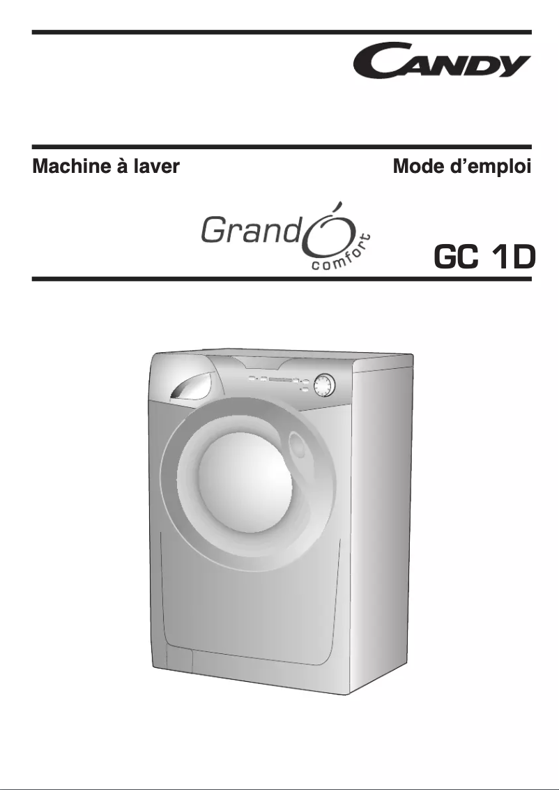 Page n°1 - Manuel utilisateur Candy GC 14101D2-47