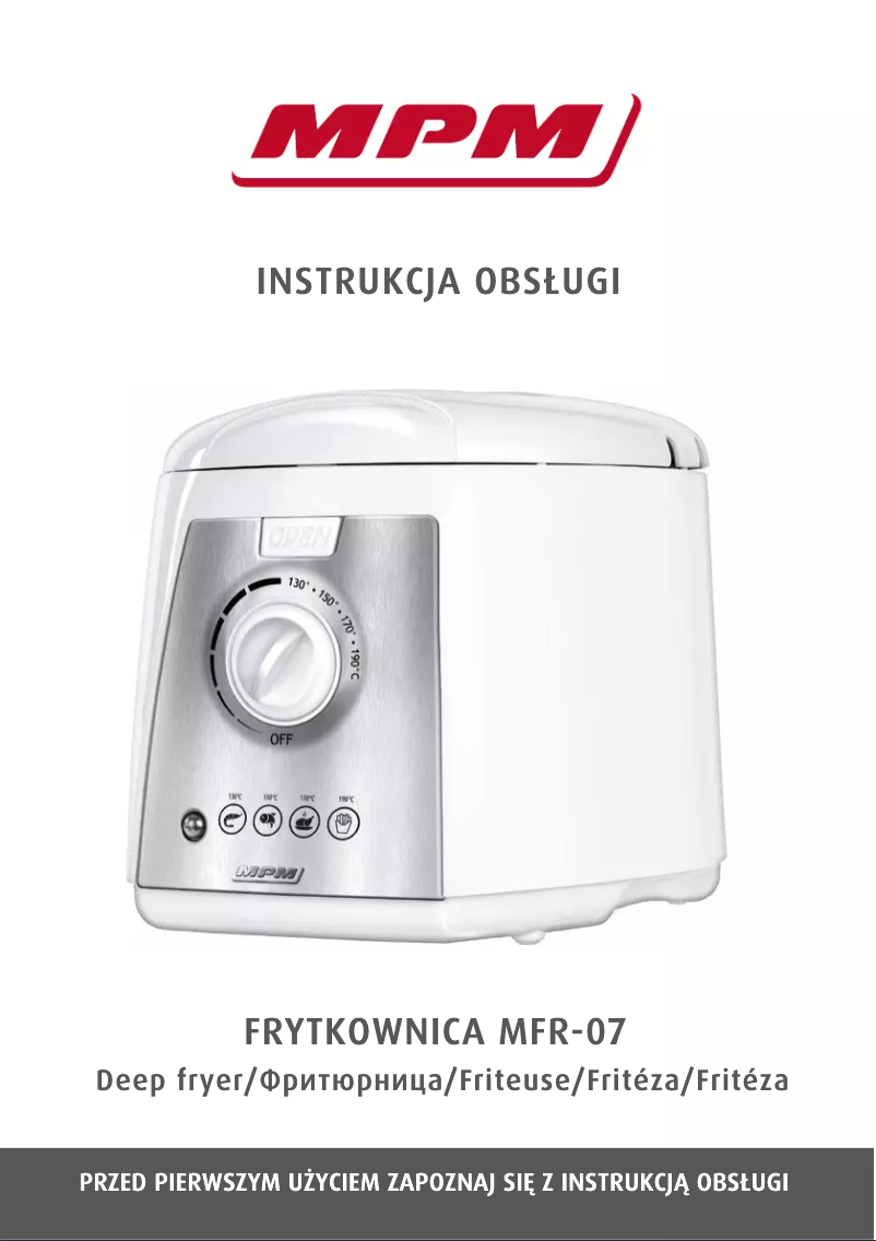 Page 1 de la notice Manuel utilisateur MPM MFR-07