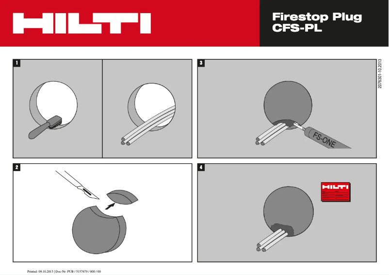 Page n°1 - Manuel utilisateur Hilti CFS-PL
