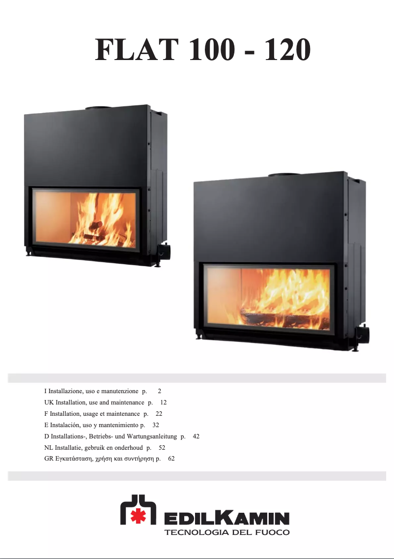 Página 1 del manual Manual de usuario Edilkamin FLAT